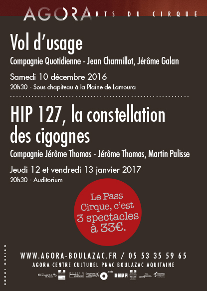 flyer spectacle agora centre culturel pnc boulazac aquitaine